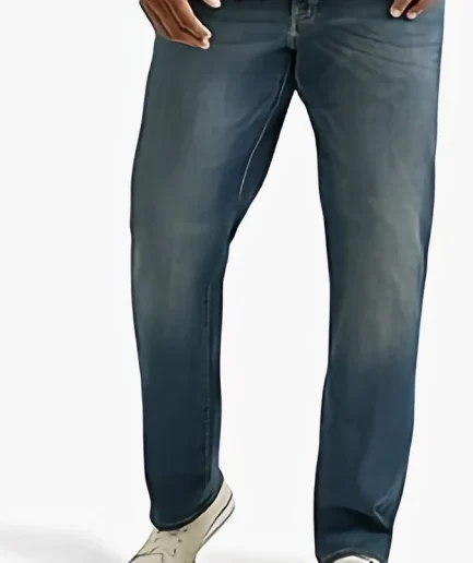 Men's Big Tall Ultra-Large Fit Loose Straight Denim Jeans Fashionable Casual Type Autumn